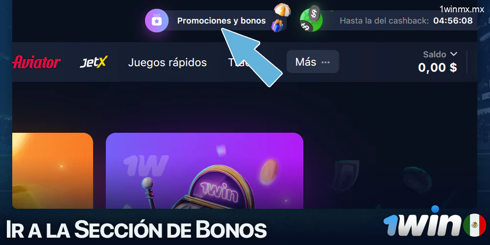 Sección de bonificación en 1win