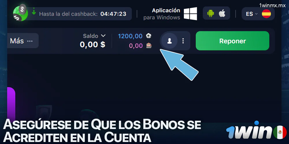 Cuenta de bonificación en 1win