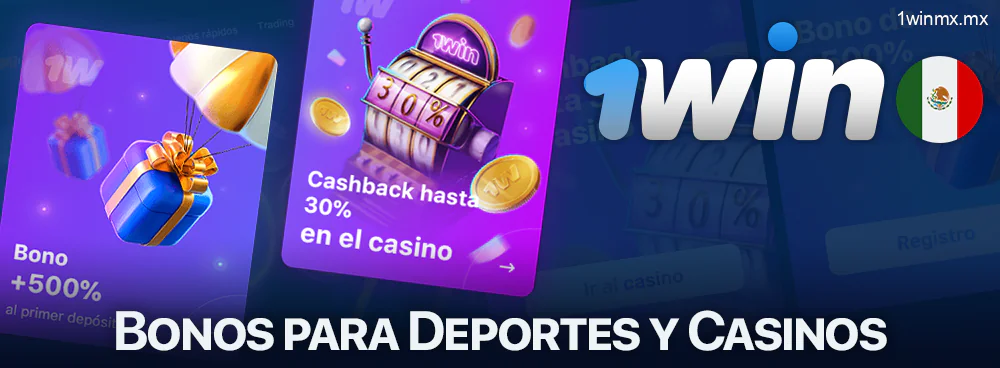 Bonos de deportes y casino en 1win