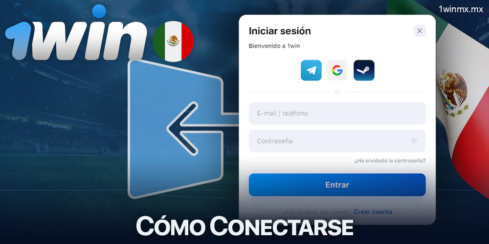 Formulario de acceso a 1win