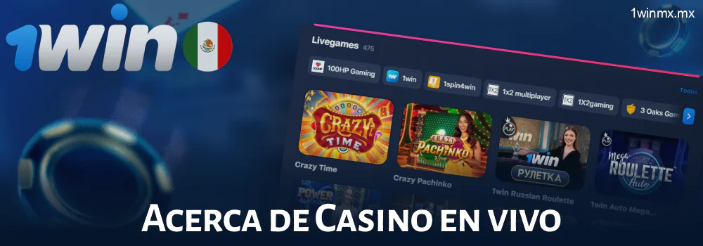 Sobre el casino en vivo 1win en México