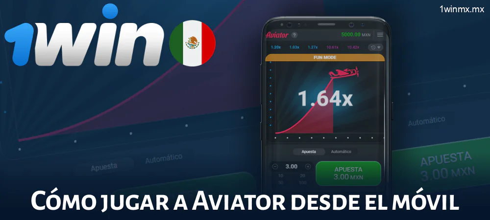 El juego Aviator en la aplicación 1winMX