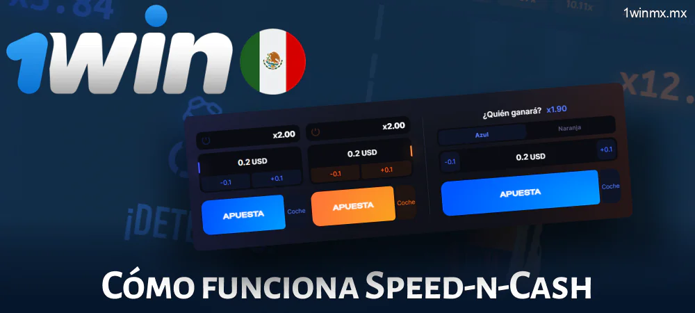 Características del juego 1win MX Speed-n-Cash