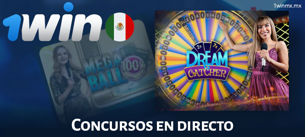 Concursos en directo en 1win MX