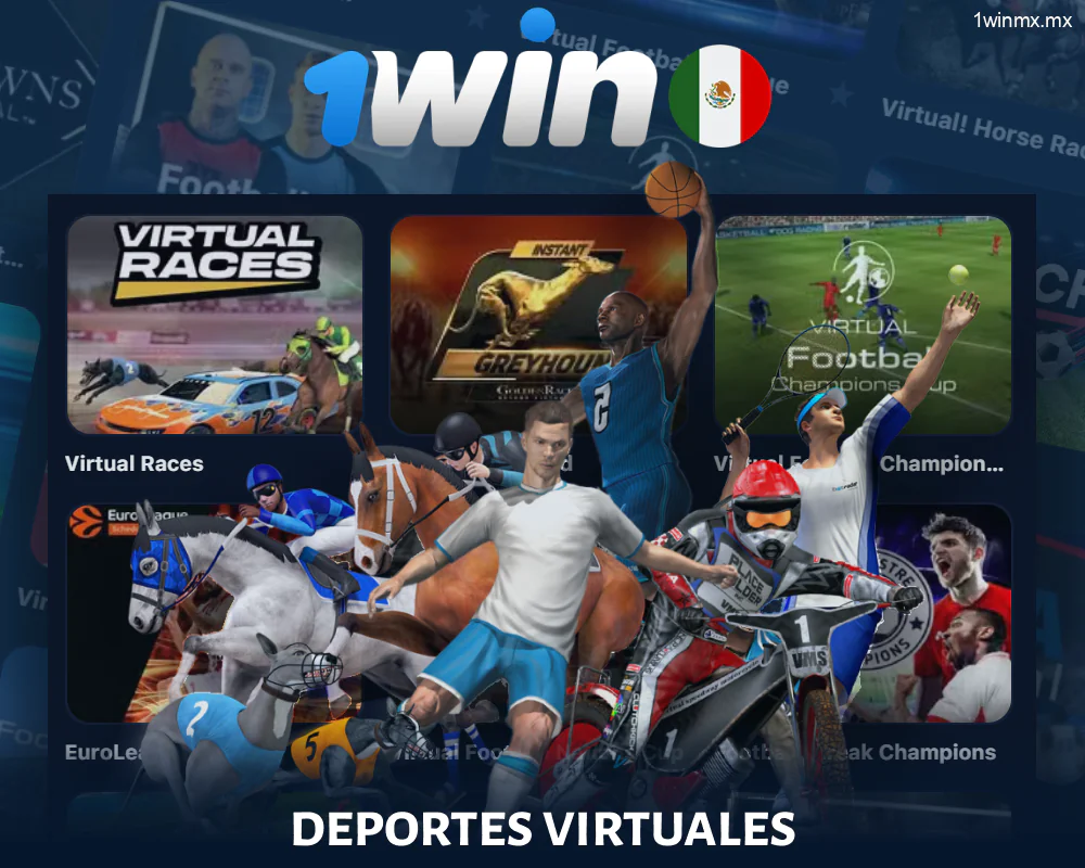Deportes virtuales en 1win MX